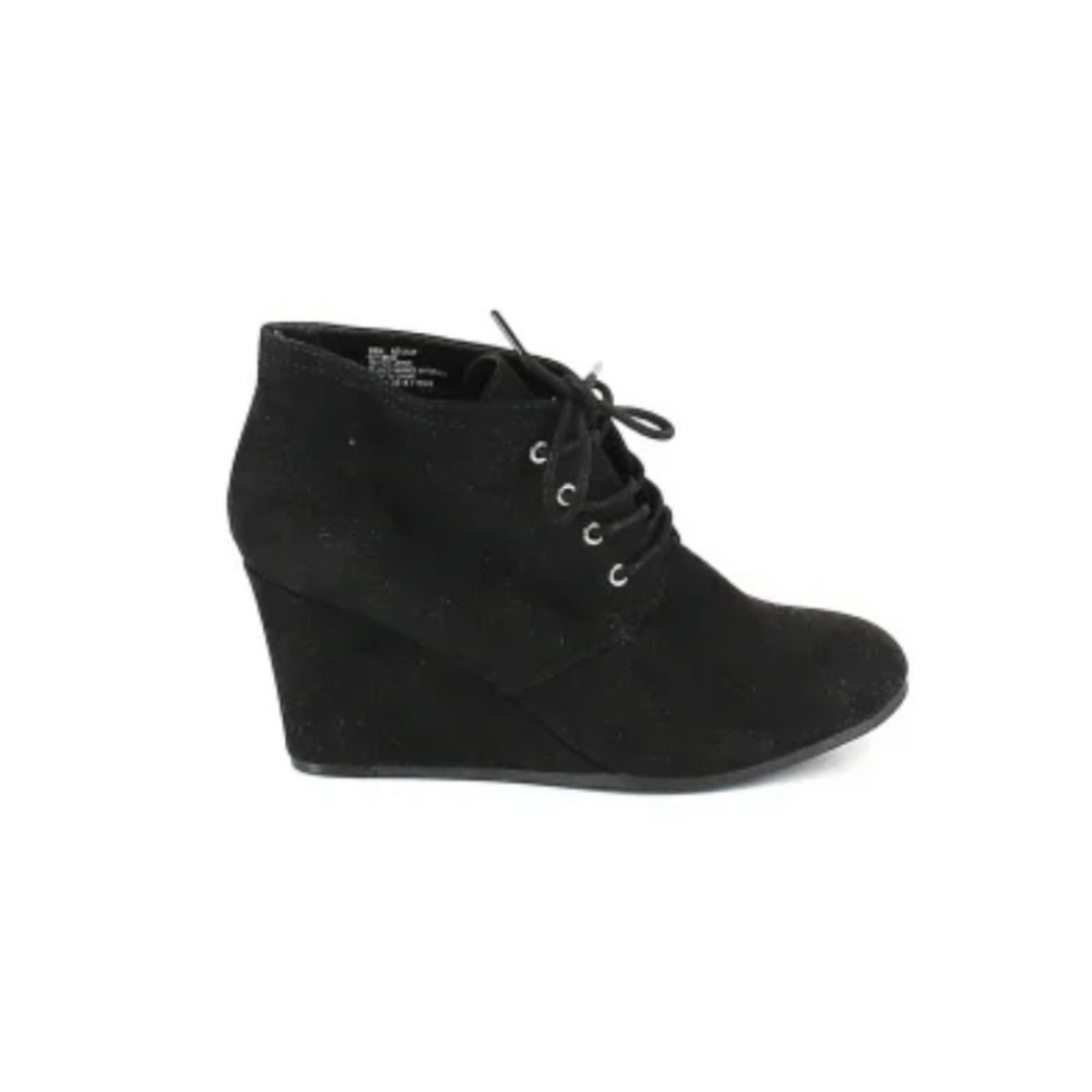 Black Wedge Arizona Ankle Boots